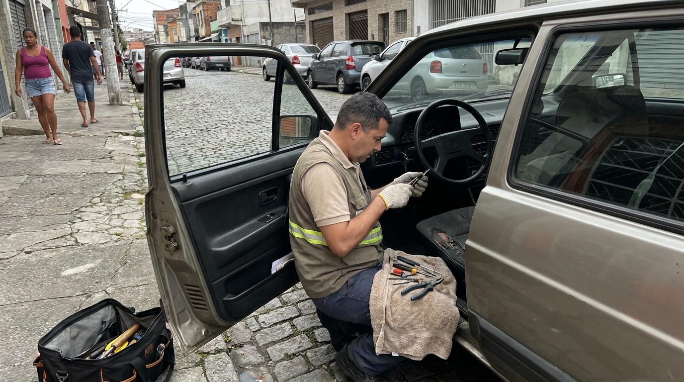 Extração de Chave Quebrada em Vila Velha‑ES